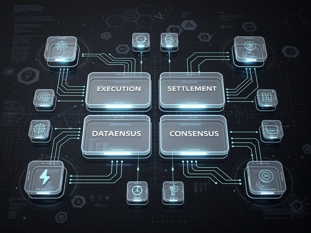A digital blueprint of a modular blockchain architecture